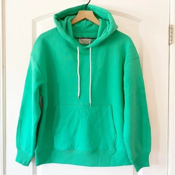 EVERLANE The Track Popover Hoodie Mint Green NWT